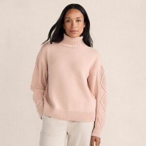 Haven Well Within Rollneck Sweater Cable Knit Sleeve Medium NWT